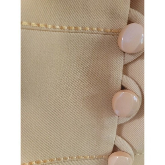 Vintage Reine Schurwolle Women's Yellow Skirt Suit - Picture 10 of 10